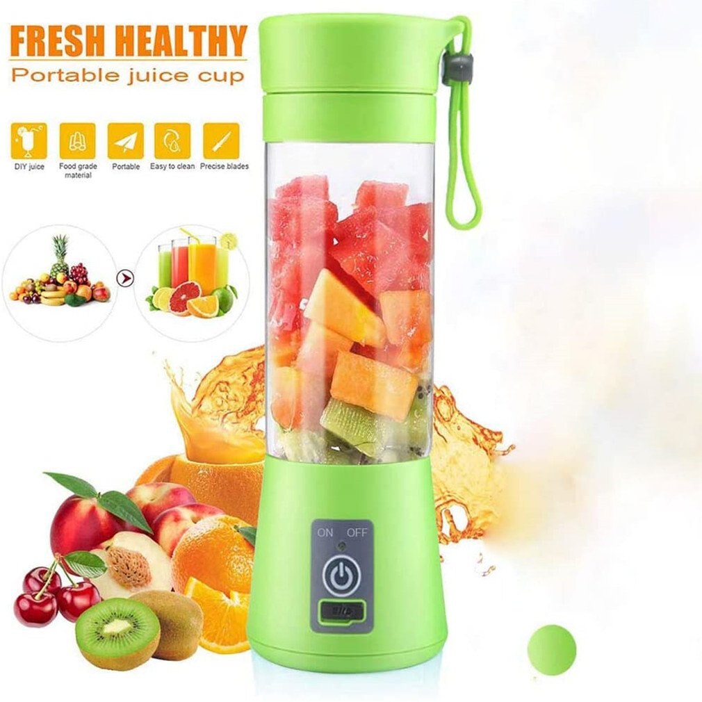 1pc 500ml Freshly Squeezed Fruit & Vegetable Portable Blender With Handheld  Juice Cup, 4000mah Rechargeable Personal Sized Blender With 304 Stainless  Steel 6-leaf Blade, Suitable For Smoothie