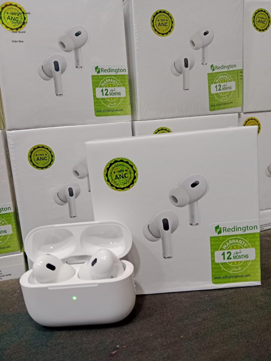 Pro 2 Wireless Earbuds ANC Bluetooth 5.3 Touch Control TWS