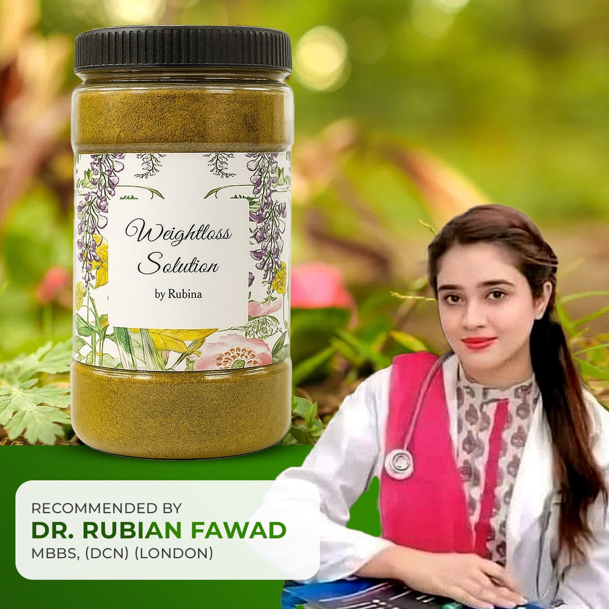 Dr Rubina’s Organic Weight Loss Solution | Natural Herbal Fat Burner Formula | Weightloss Solution