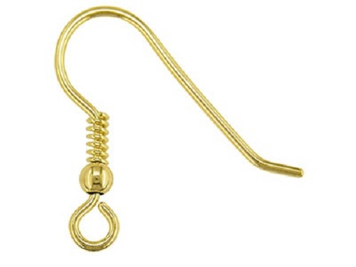 (100 PCS) 50 PAIR Golden Earring Hooks Base For Jewellery Making for Women