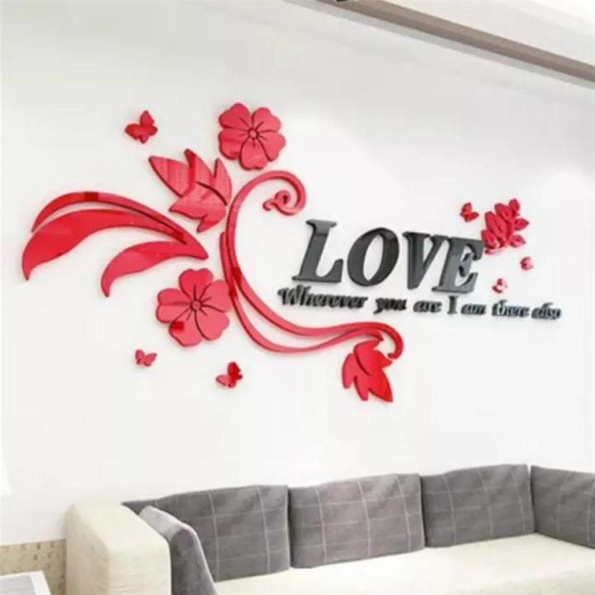Wooden LOVE Creative Decorative 3D Stereoscopic Wooden Wall mdf living room Marriage room background wall decor good style- Wooden Wall Decor best quality for home decoration leaving room and gifts