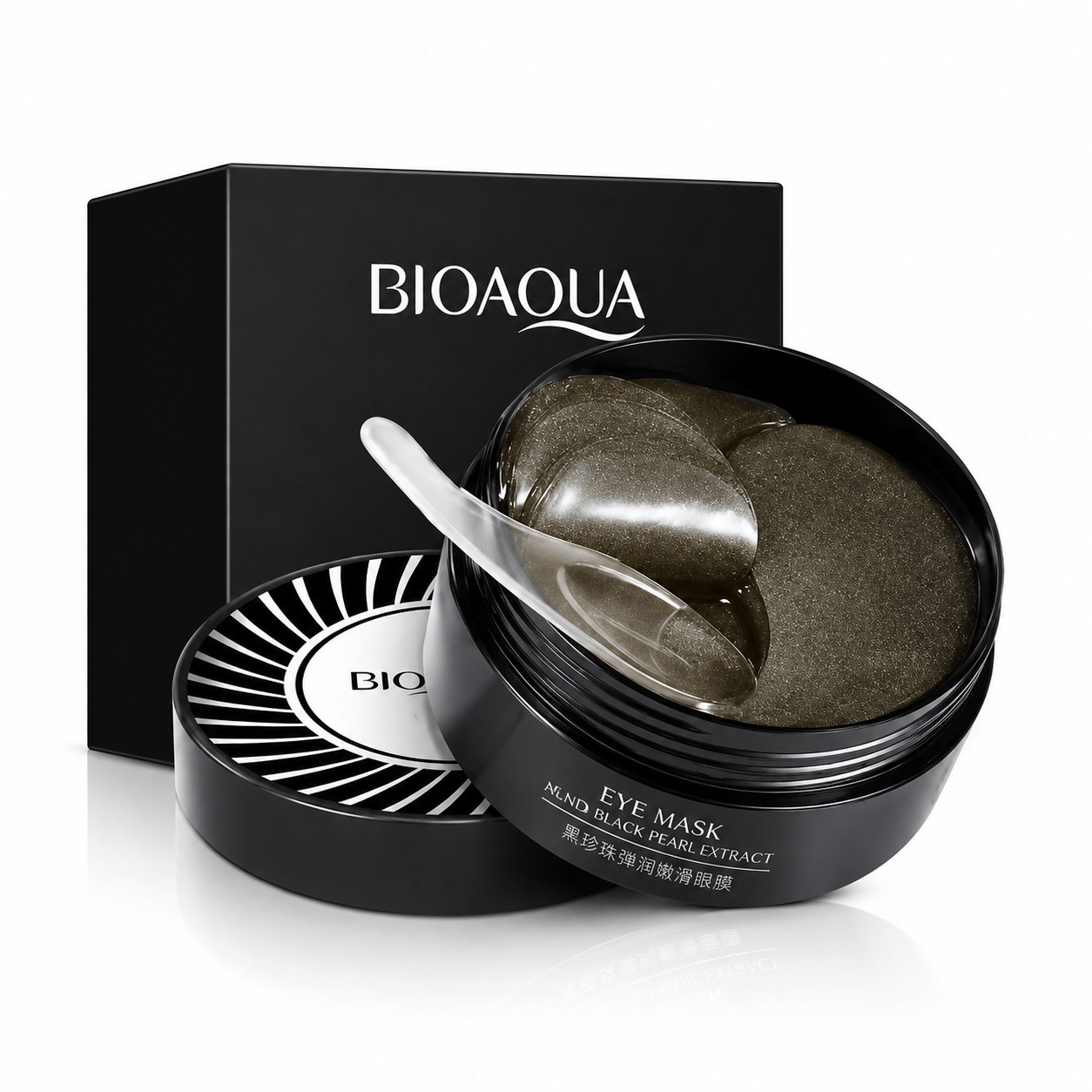 BIOAQUA Hydrogel Patches With Black Pearls Eye Mask For Dark Circles 80g / 60pcs BQY98283