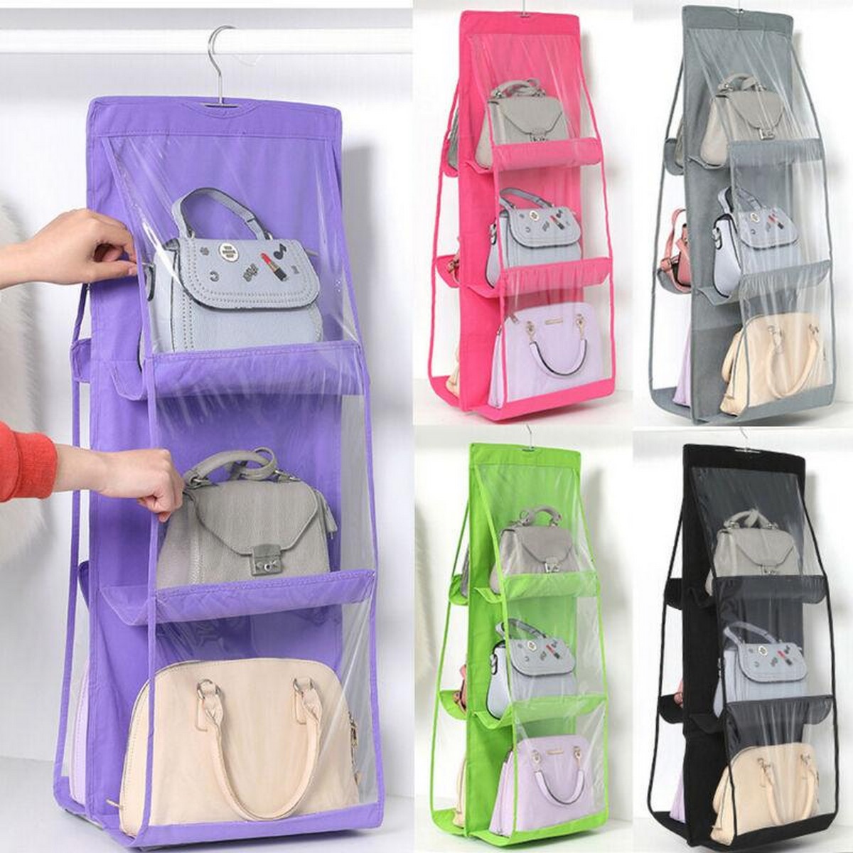 hanging storage bags organizer