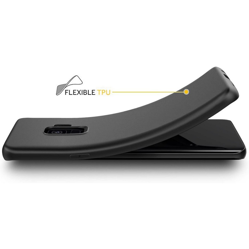 Samsung S9 Matte Black Soft Silicon Back Cover