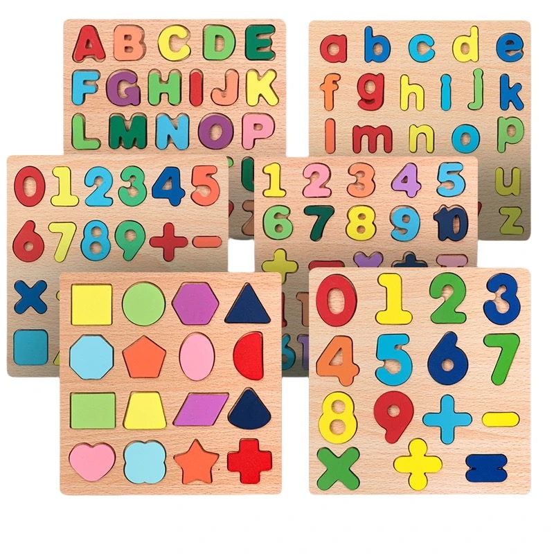Wooden Alphabets for Kids: Engaging ABC Alphabet Puzzle & 123 Wooden Board for Early Learning - Colorful Educational Toys Featuring Wooden Alphabet Letters, Numbers and Shapes - Perfect for Toddlers and Preschoolers to Explore ABC Alphabets, Wooden Shapes