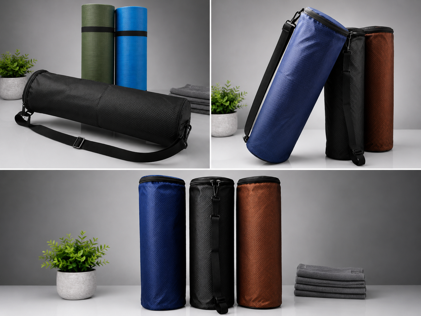 12mm Premium Yoga Mat with Carry Bag – Non Slip Exercise Gym & Fitness Mat