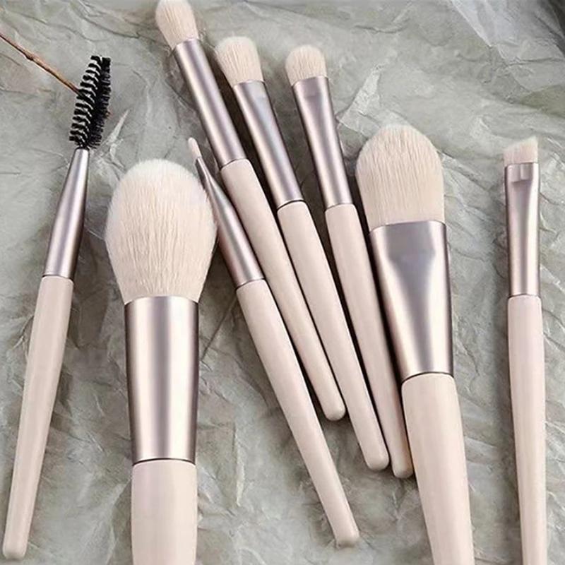 8 Pcs Mini Travel Portable Soft Makeup Brushes Set – Lightweight & Compact Beauty Tool for Foundation, Eyeshadow, Blush & Contour – Ultra-Soft Bristles & Travel-Friendly Design