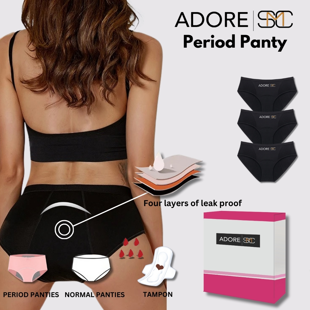 No Wet feeling, 4 layers, Leak Proof, Absorbent, Period Panties, Underwear For Women and girls
