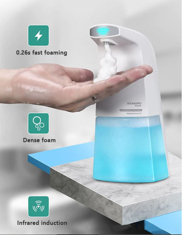 Automatic Foaming Soap Dispenser, Electric And Rechargeable, Touchless