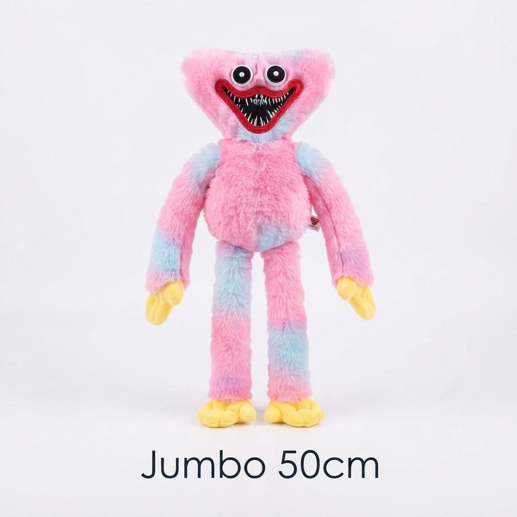 Huggy Wuggy Plush Toy 14-15 Inches  Soft Stuffed Plush Doll  Multiple Color Variants  Premium Quality Teddy  Cute Gift for Kids & Plush Collectors