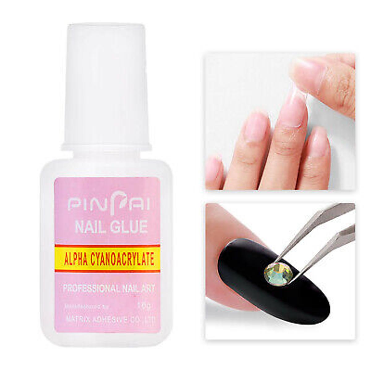10ml Nail Art Adhesive Soak Off Gel Polish artificial Nail Nail Accessories Decorations Paste Nail Art Glue Manicure Tool
