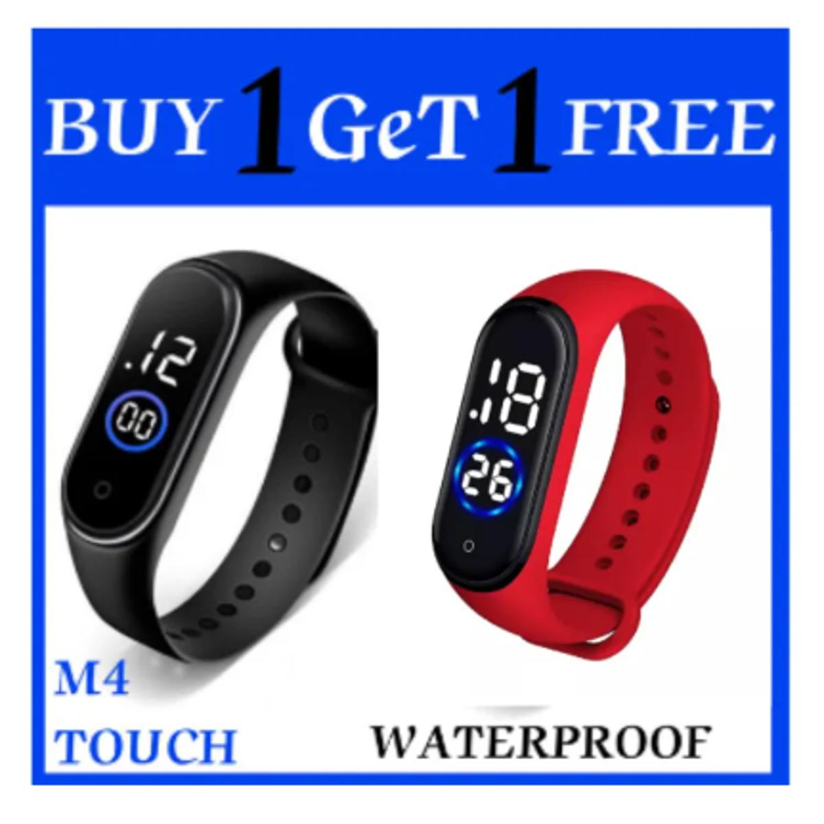 Digital Touch LED M4 Sports Kids Watch - Simple Silicon Strap Waterproof M4 Touch Smart Digital Band Watch For Girls, Boys, And Kids - Elegant Style By Guytun smartwatch