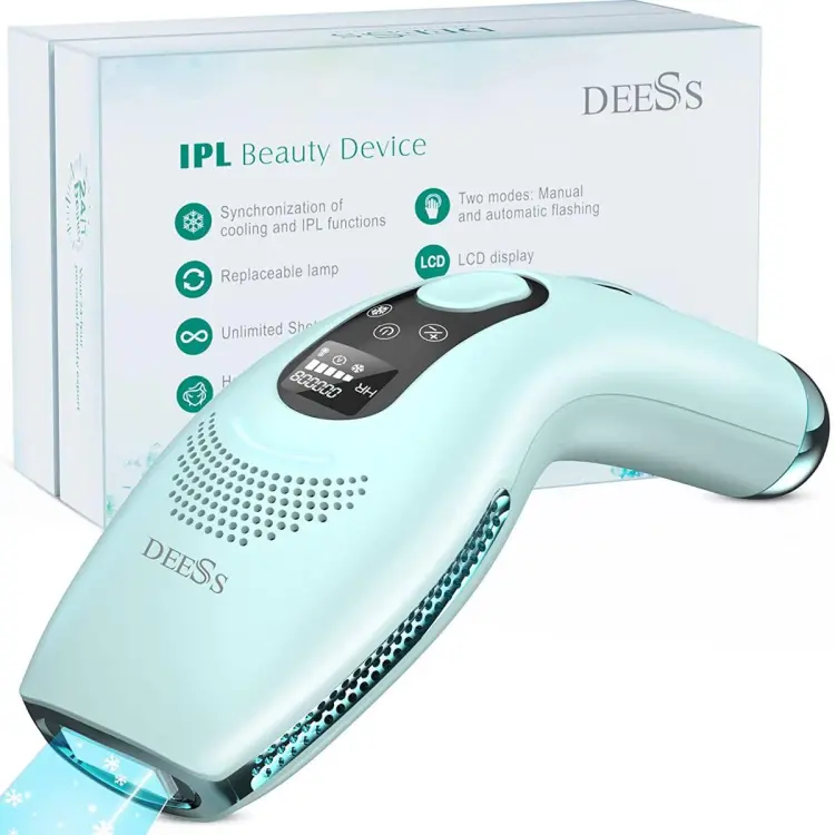 DEESS IPL Hair Removal Device Permanent, GP590 3-in-1 Unlimited Flashes  at-Home Laser Hair Remover