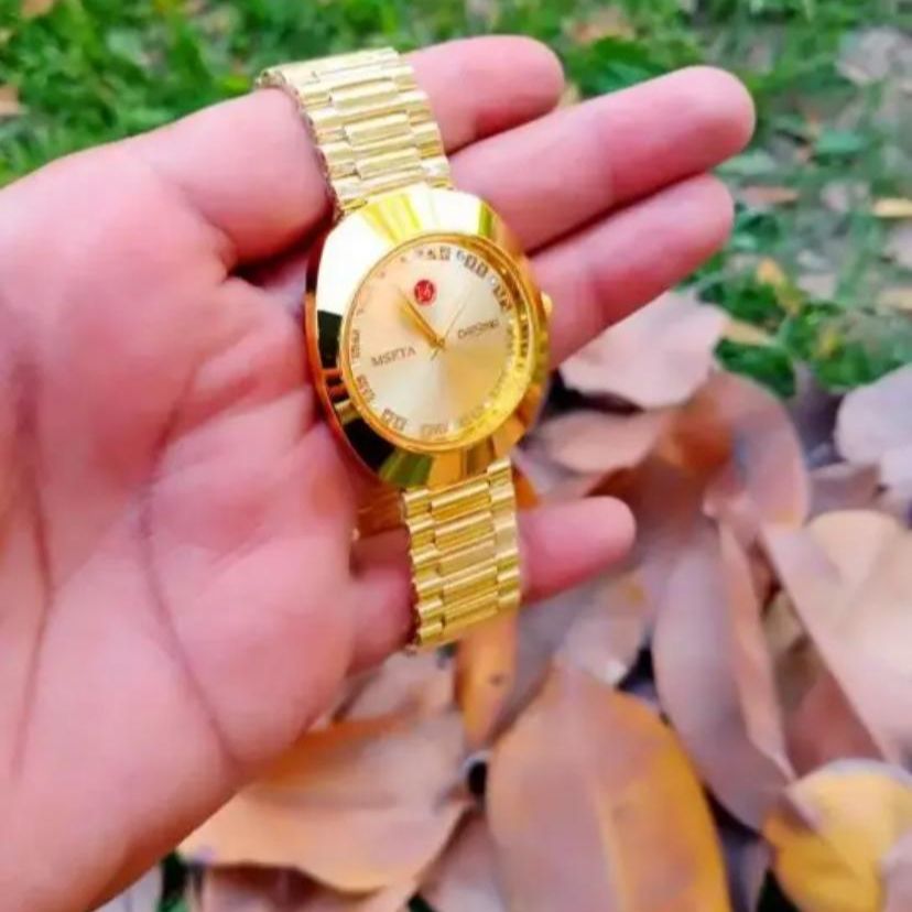 Luxury Gold Tourbillon Mechanical Waterproof Wrist Watch Gift For Family & Friends