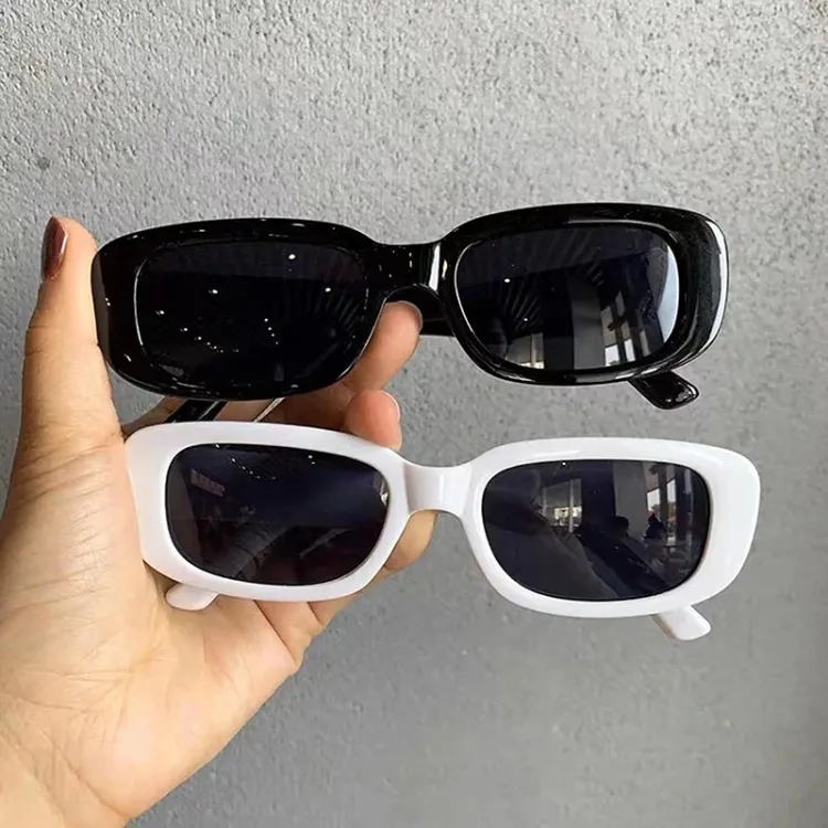 Eldorado Women Classic Rectangle Retro Square Leopard Print Sunglasses / Men Fashion Rectangular Sun Glasses