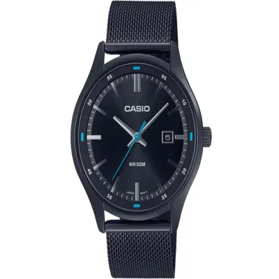 Casio wr discount date black dial