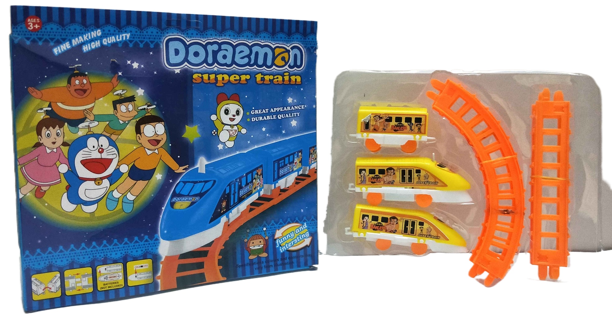 Train Tracks Set for Kids battery Operated Toy Assorted Characters and Colors