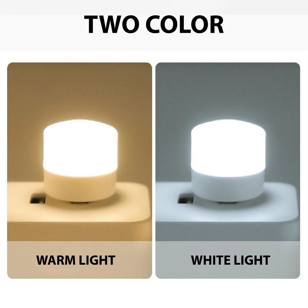 USB Mini LED Night Bulb LED Light Night Light Universal for Laptops Power banks Mobile Chargers & Other USB supported (Pack of 1/10Pcs)