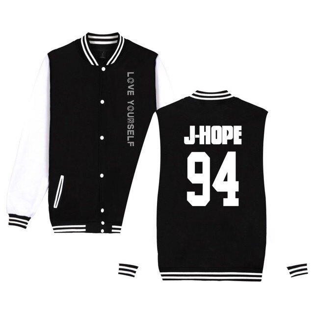 BTS Love Yourself Member Number Varsity Jacket
