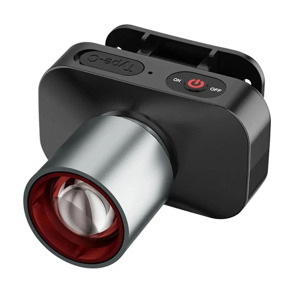 M-268 Rechargeable 50W LED Head Torch | High Brightness Zoom Focus Headlamp | Adjustable Head Light for Camping, Trekking, Fishing, Hunting, Cycling, Night Work & Emergency Outdoor Use