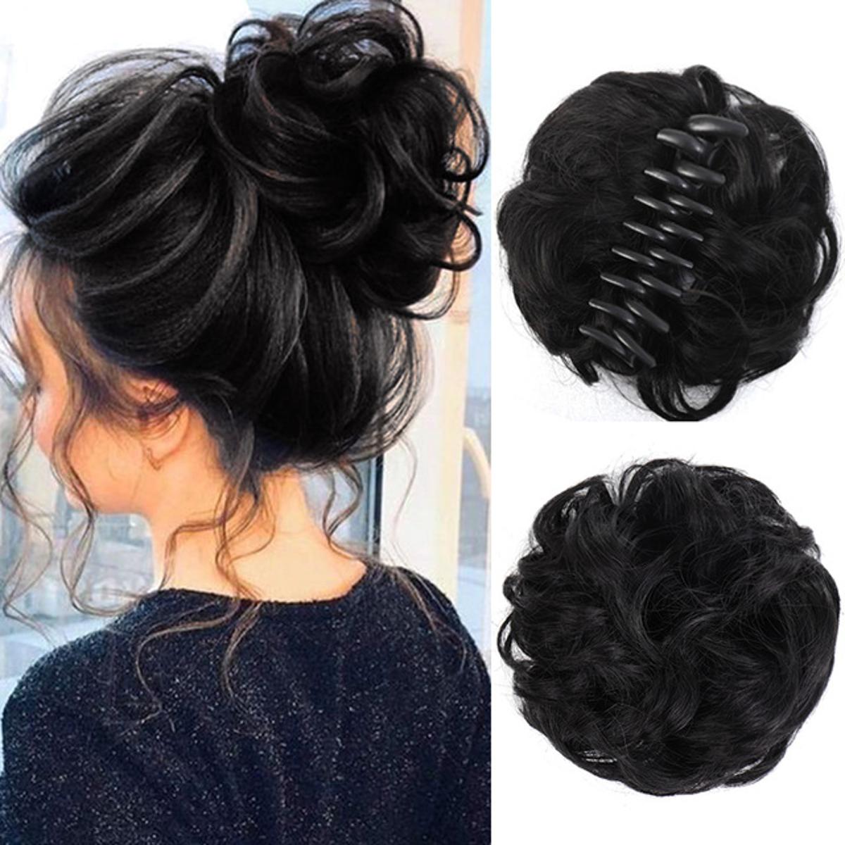 New catcher jura wig puff clip-color black