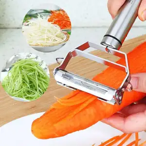 Mini Stainless Steel Potato Slicer, Wavy French Fry Cutter, Kitchen Gadget,  Multifunctional Vegetable Cutter, One Piece, Random Color