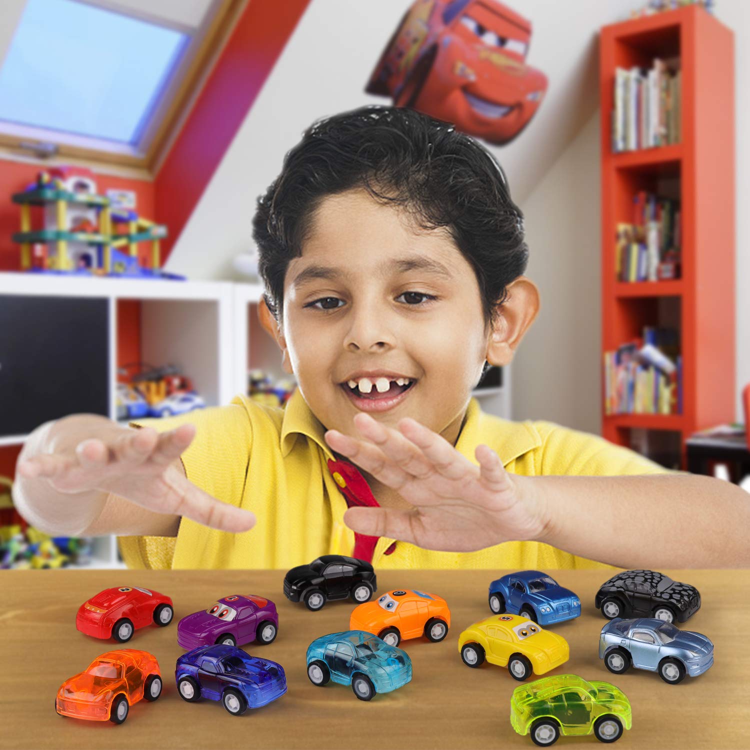 5pcs & 20 Pcs Pull Back Mini Car Set Toy for Kids - Best Gift for Children Multicolor Small Cars - Habiba Store (Lahore)