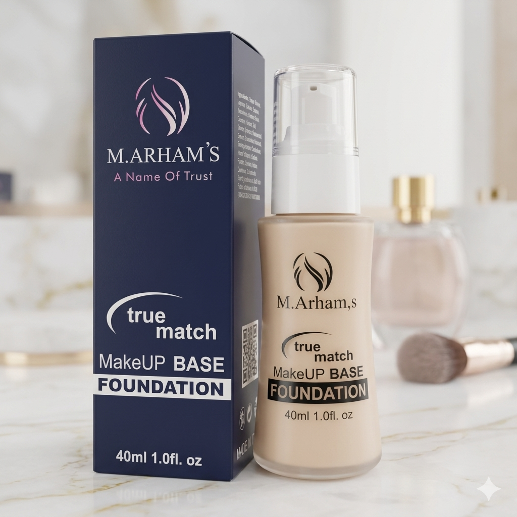 True Match Hydrating Liquid Foundation 40ml - Long-Lasting Full Coverage for All Skin Types