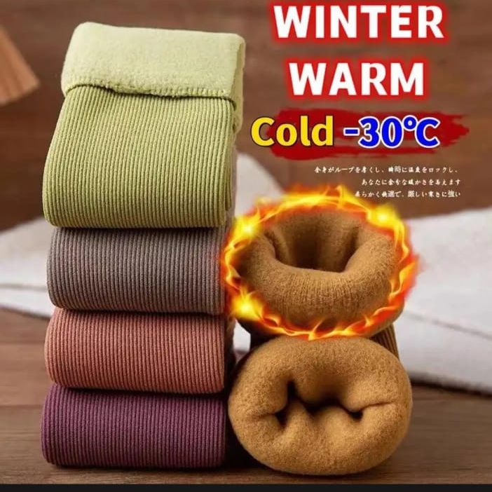 5 Pair Women/Men Winter Warm Thicken Tharmal Wool Chashmare Cute Snow Sock Velvet Soft Boot Socks.