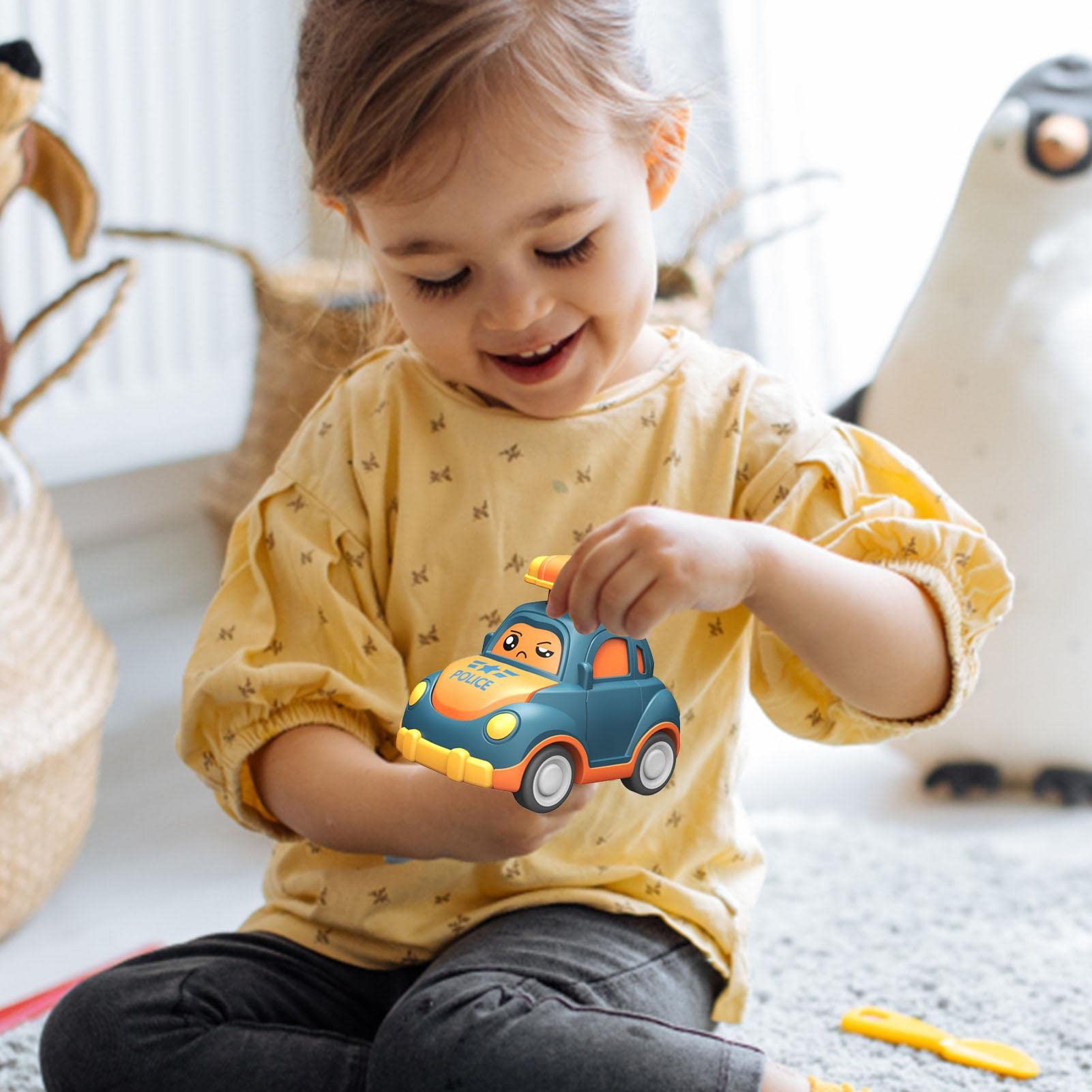 Pull Back Cars for Kids - Press and Go Vehicle Toys, Party Favors Party Gifts Stocking Fillers for Kids Boys Girls