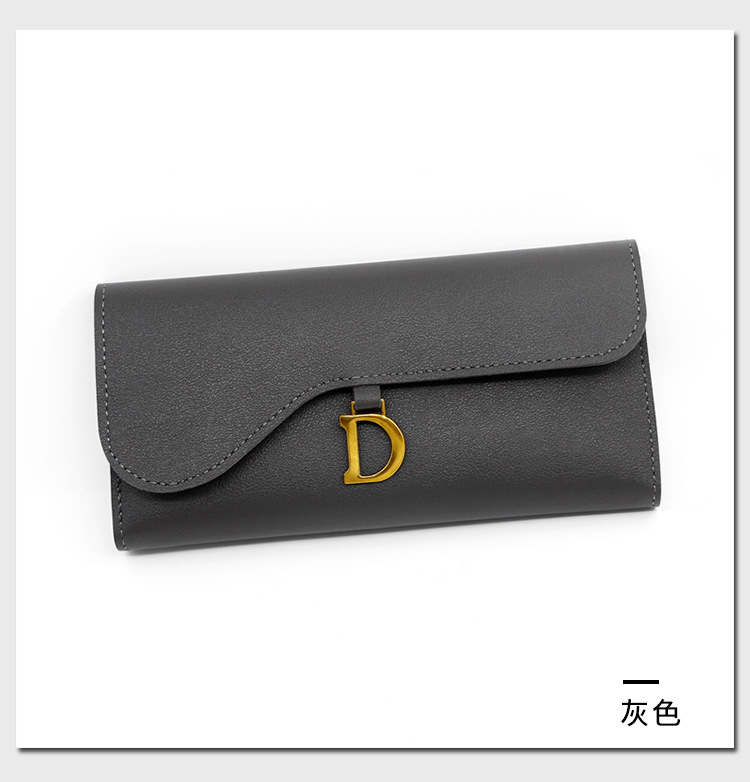 New Fashion Women's Long  D shape Wallet For Girls