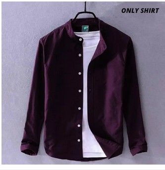 Men;s long sleeves navy blue shirt with under white T Shirt