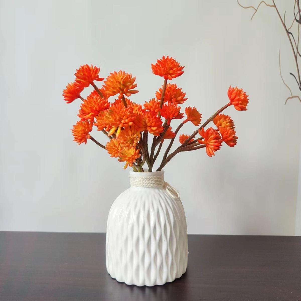 Plastic non breakable vases decoration home Flower Arrangement Living Room Origami flower pot for interior