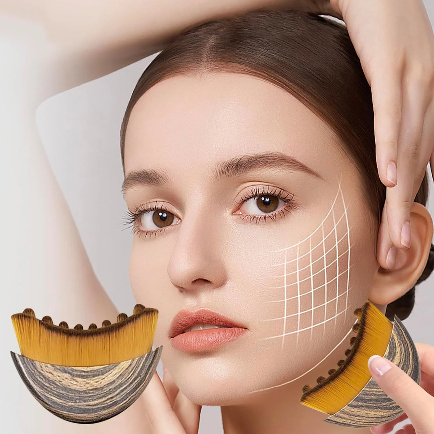 Face Lifting Tool  Jawline Sculpting Tool  Chin Shaping massager  Facial Massage Brush  Face Contouring Tool  Anti-Puffiness Facial Tool  Jawline Massager  Lymphatic Drainage Face Tool  facial Tension Relief Tool  Skin Lifting and Firming Tool