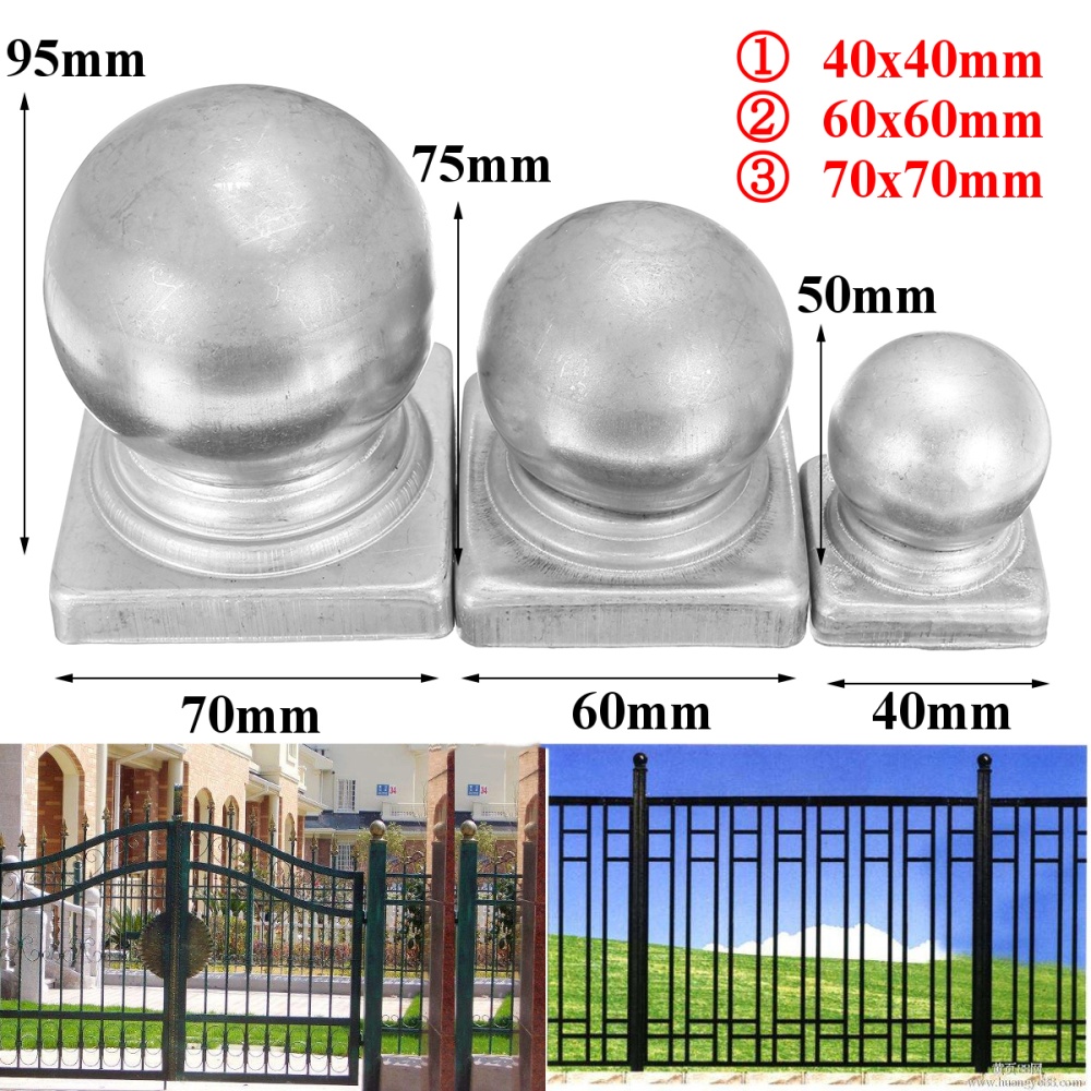 Copriterminali Palo 8pz - 40x40mm, Nero, Per Ringhiere, Scale, Balconi, Interni Ed Esterni - Foto 8