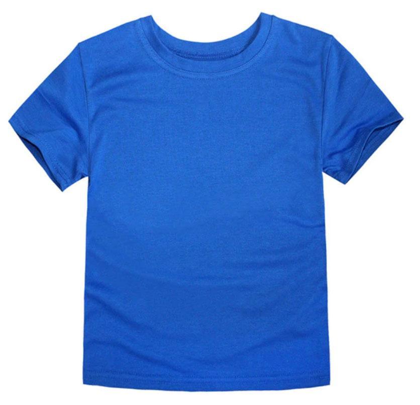 Round Neck Plain T-shirt For Kids