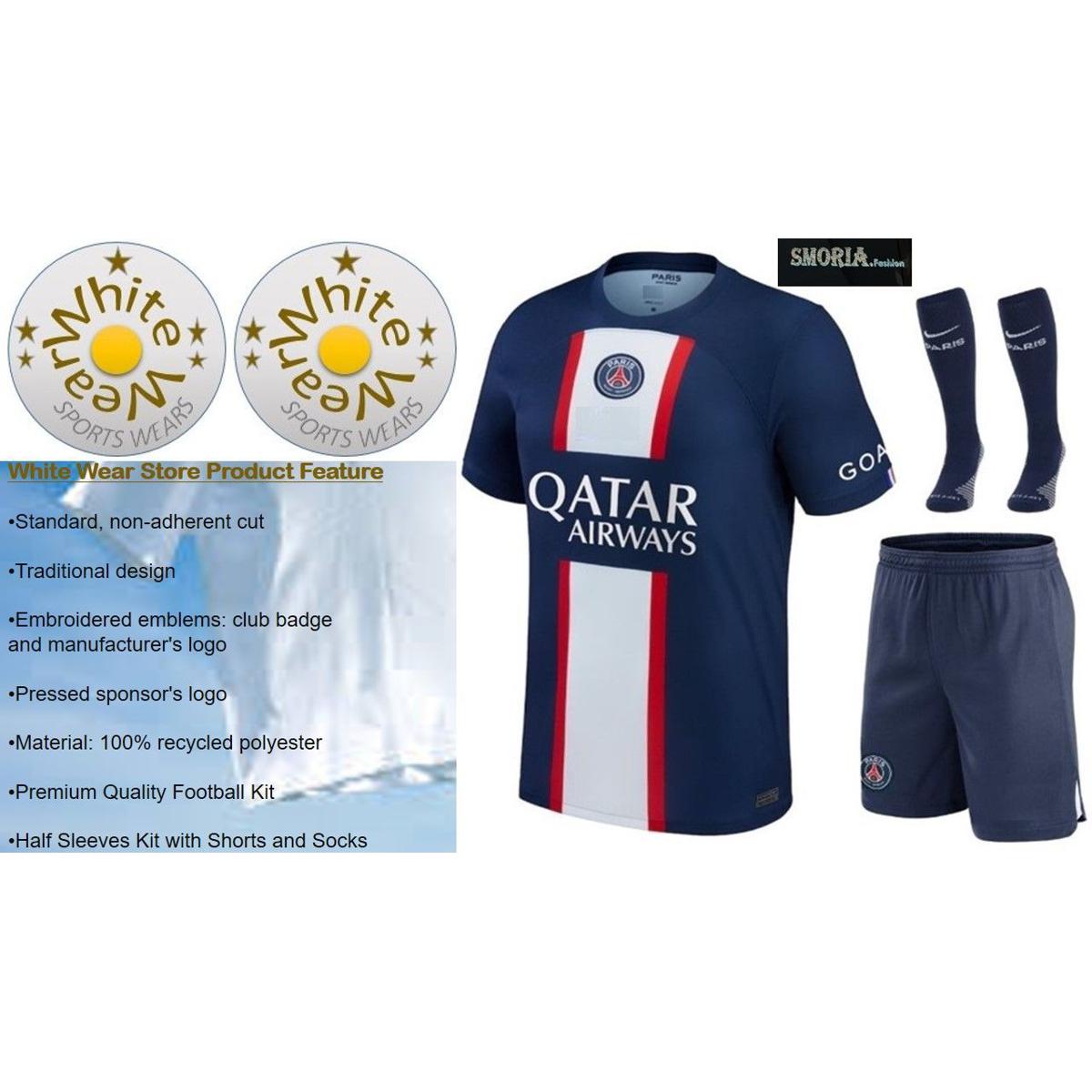 Polyester Half Sleeves Football Club Soccer Team Jersey Set SOCCER