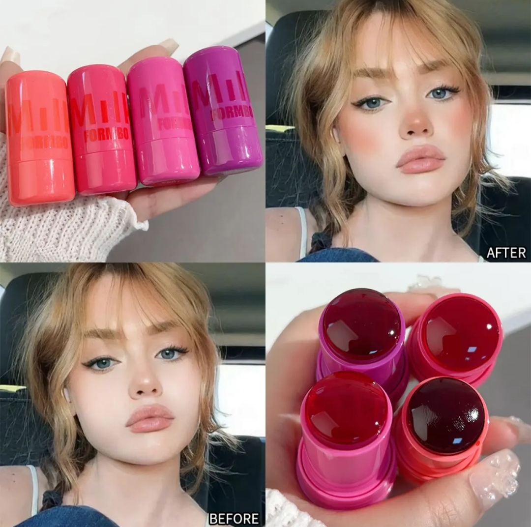 Beautious Jelly Blush Stick Sheer Lip & Cheek Stain Cheek Tint Watercolor Finish Makeup Blush