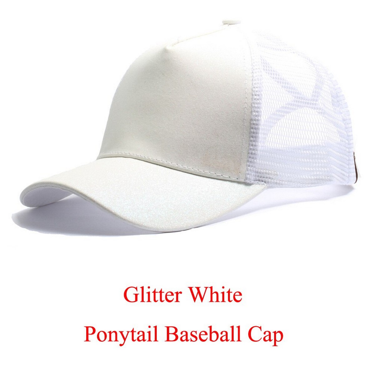 Wholesale Glitter Ponytail Baseball Cap 