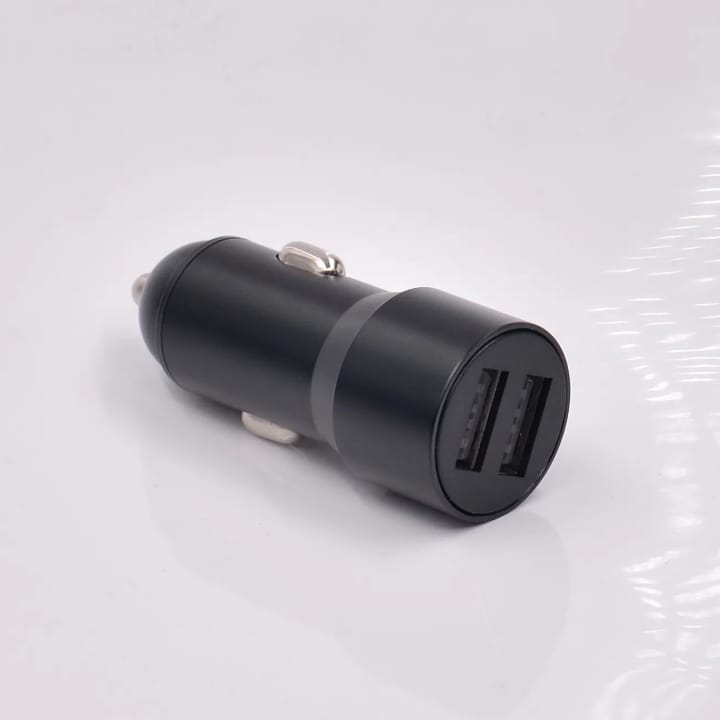 Dual USB Car Charger – 2 Port Fast Charging Car Adapter (Black) price in Pakistan