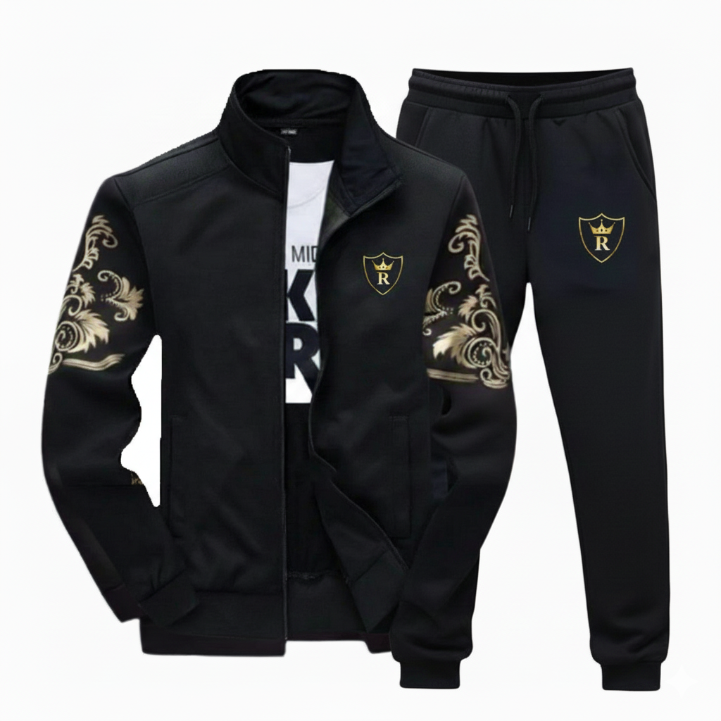 Richman  Men's Tracksuit Set Full Zip Long Sleeve Jogging Running Sweatsuits(Zipper & Pant) - Zipper Tracksuits - Winter Clothes For Men - Jackets For Men - Mens Jackets
