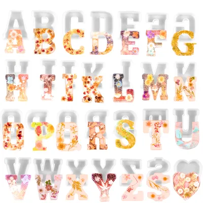 Epoxy Resin Letter Molds Large - 3D Alphabet Letter Casting Molds, English  Letter Silicone Mold A to Z Capital Letter Silicone Mold, Art Craft Party  Decoration Resin Molds Silicone (1$)