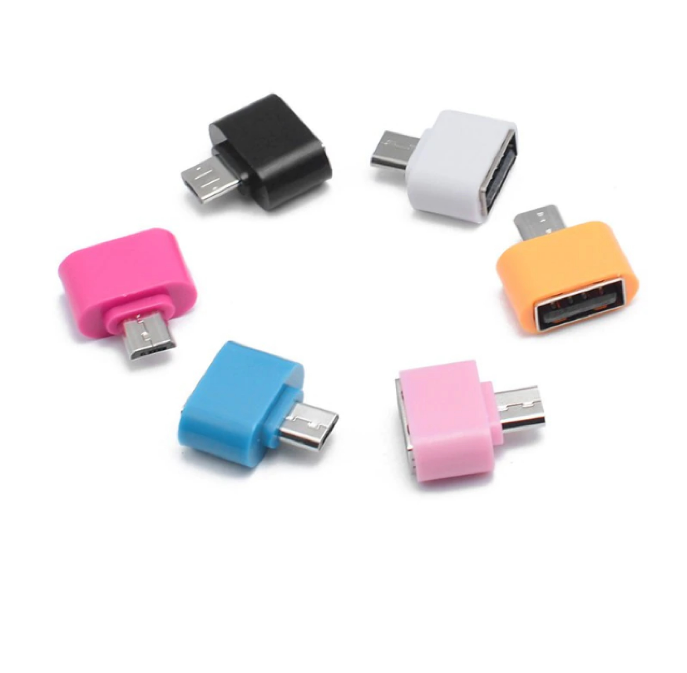 Pack Of 10 OTG Connector Micro USB OTG USB 2.0 OTG Adapter for Connects your Android smartphone with a USB, Keyboard , mouse , Data USB etc E.Tech