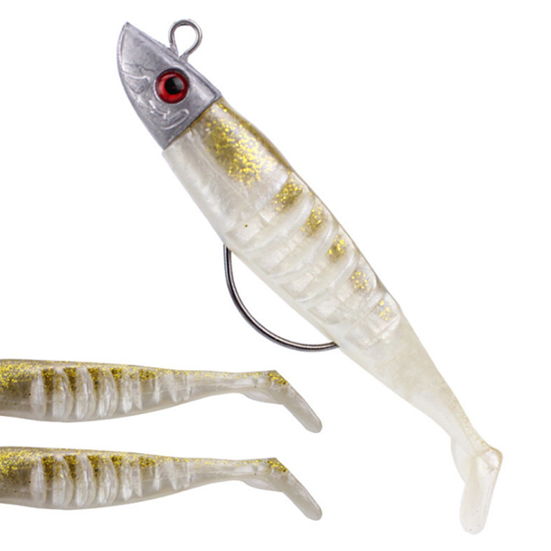 Soft Bait Fishing Lures Diy Lead Head Jig Fish Sea Bass Lure Fishing Tackle Yellow 1 Buy Online At Best Prices In Pakistan Daraz Pk