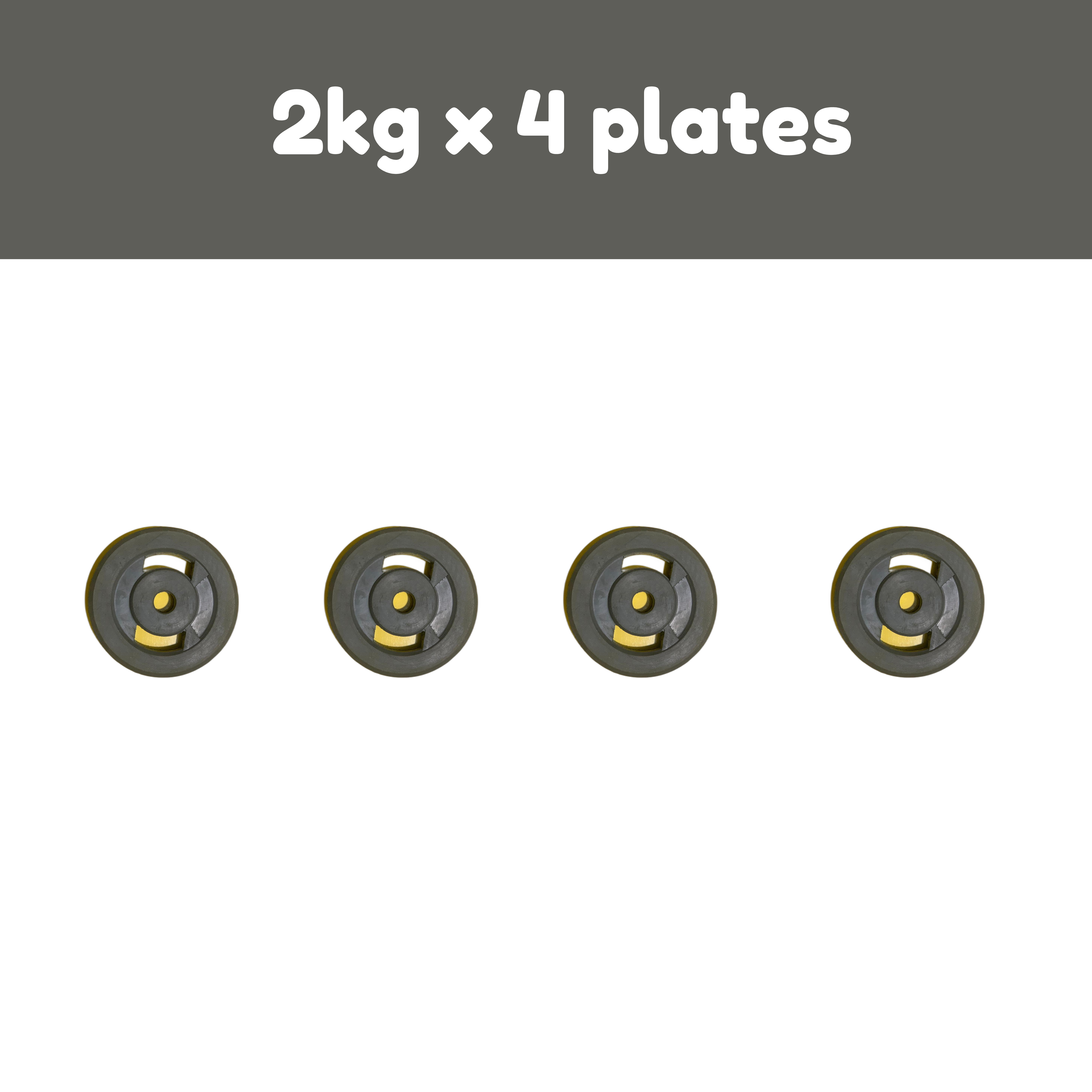 24 kg Rubber Set for Home Gym - Ideal for Bicep Workouts