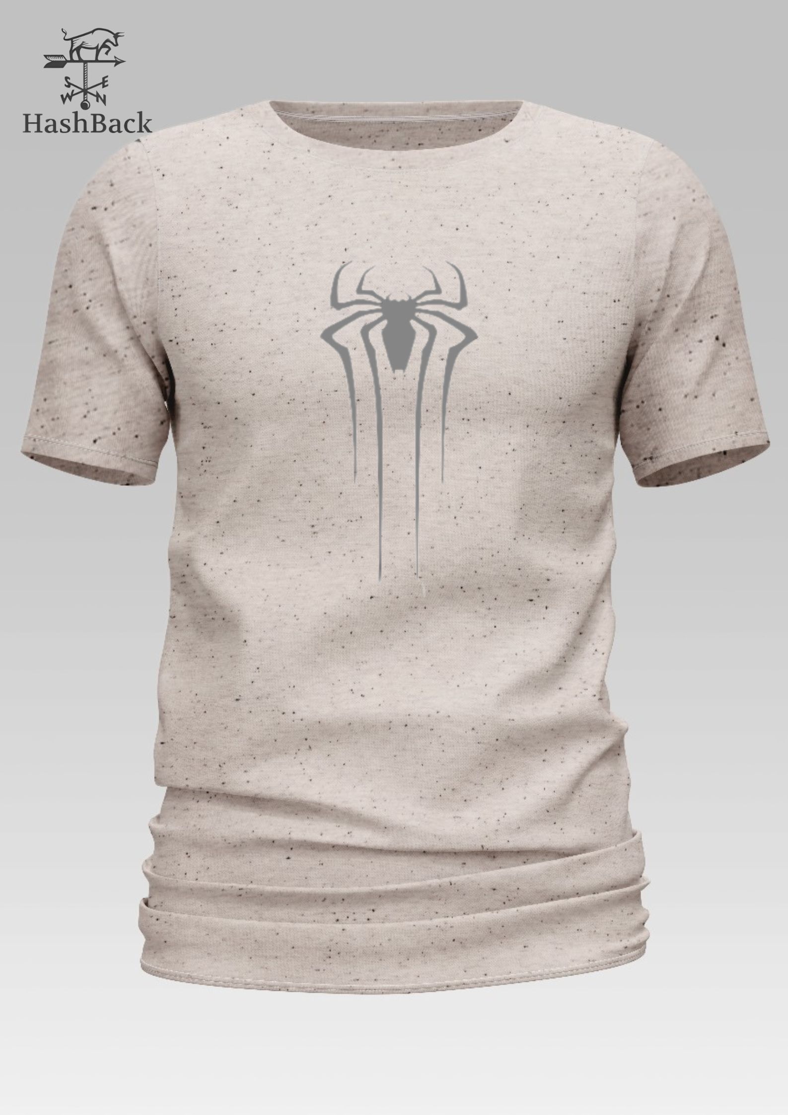HashBack basic Oversized premium Tshirt For Men Spider Printed