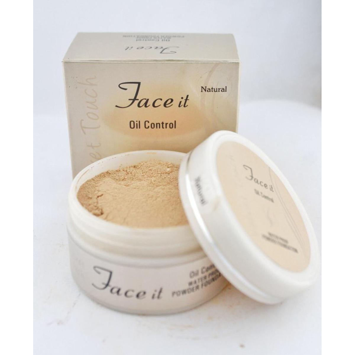 Makeup Powder Foundation Smooth Transparent Loose Powder Foundation Face Compact  Powder Cosmetics SHADE #NATURAL