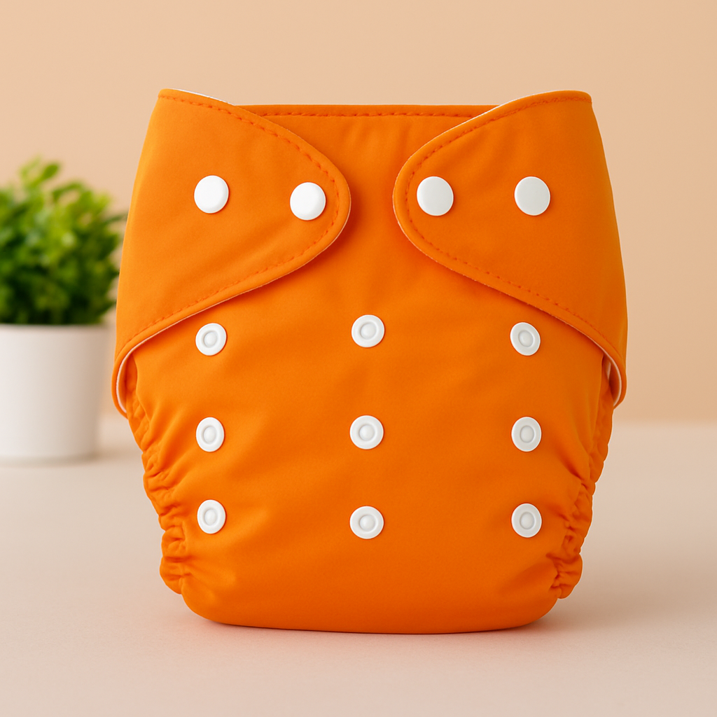 Pack of 2 Washable Baby Cloth Diapers | Adjustable Reusable Nappy with Snap Buttons | Eco-Friendly & Soft for Infants