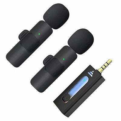 K35 Dual Wireless Microphone 3.5mm Wireless Microphone Mic Universal ...