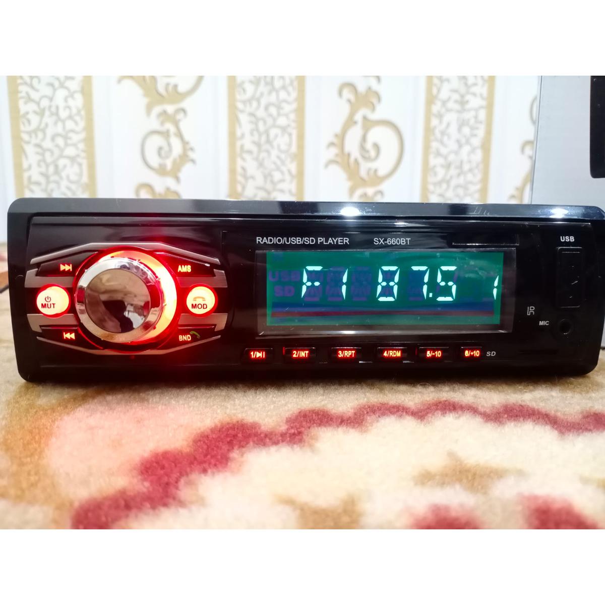 Car MP3 PRE Bluetooth USB SD Memory Card Aux Remote Control Car StereoCar Stereo Receiver FM scan radio mp3 lcd screen 4x50 watt auto scan radio AUX input sd card  Note random color will be deliver